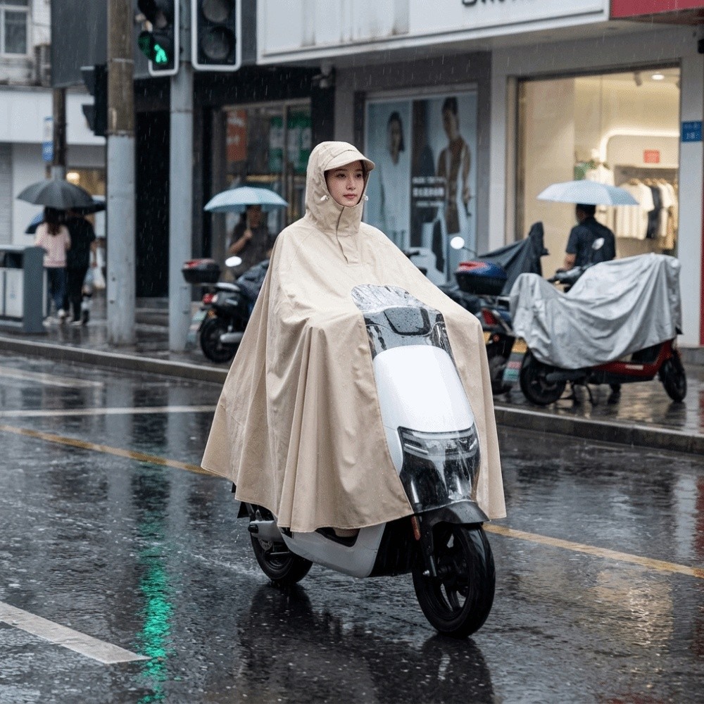 두꺼운 소재의 방수 우비, 폭우에도 강한 방수 기능,  - Electric Scooter Rain Cover 리뷰 및 가격