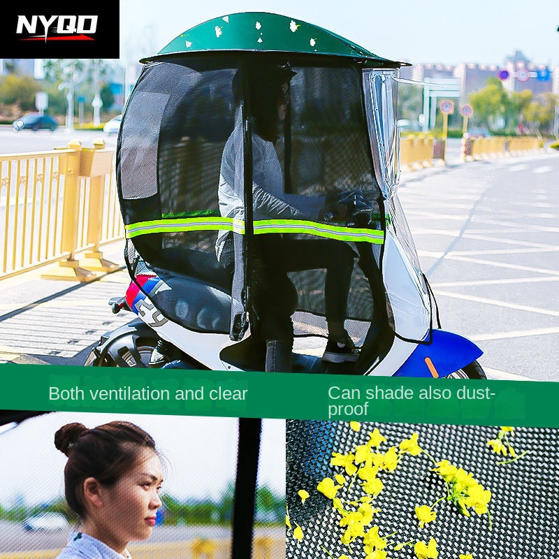오토바이 캐노피 접이식 완전 내장 전기 자동차 캐노피, - Electric Scooter Rain Cover 리뷰 및 가격