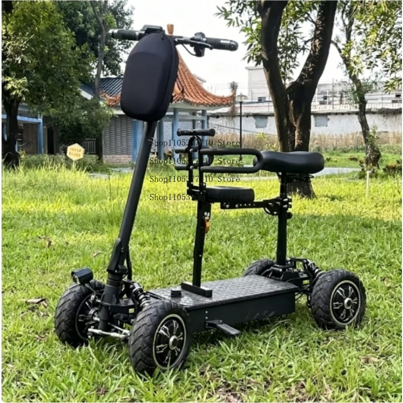 전기 4륜 스쿠터 골프 차량용 접이식 트램, 성인용 1 - Folding Electric Scooter 리뷰 및 가격